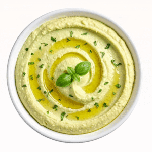 hummus au basilic