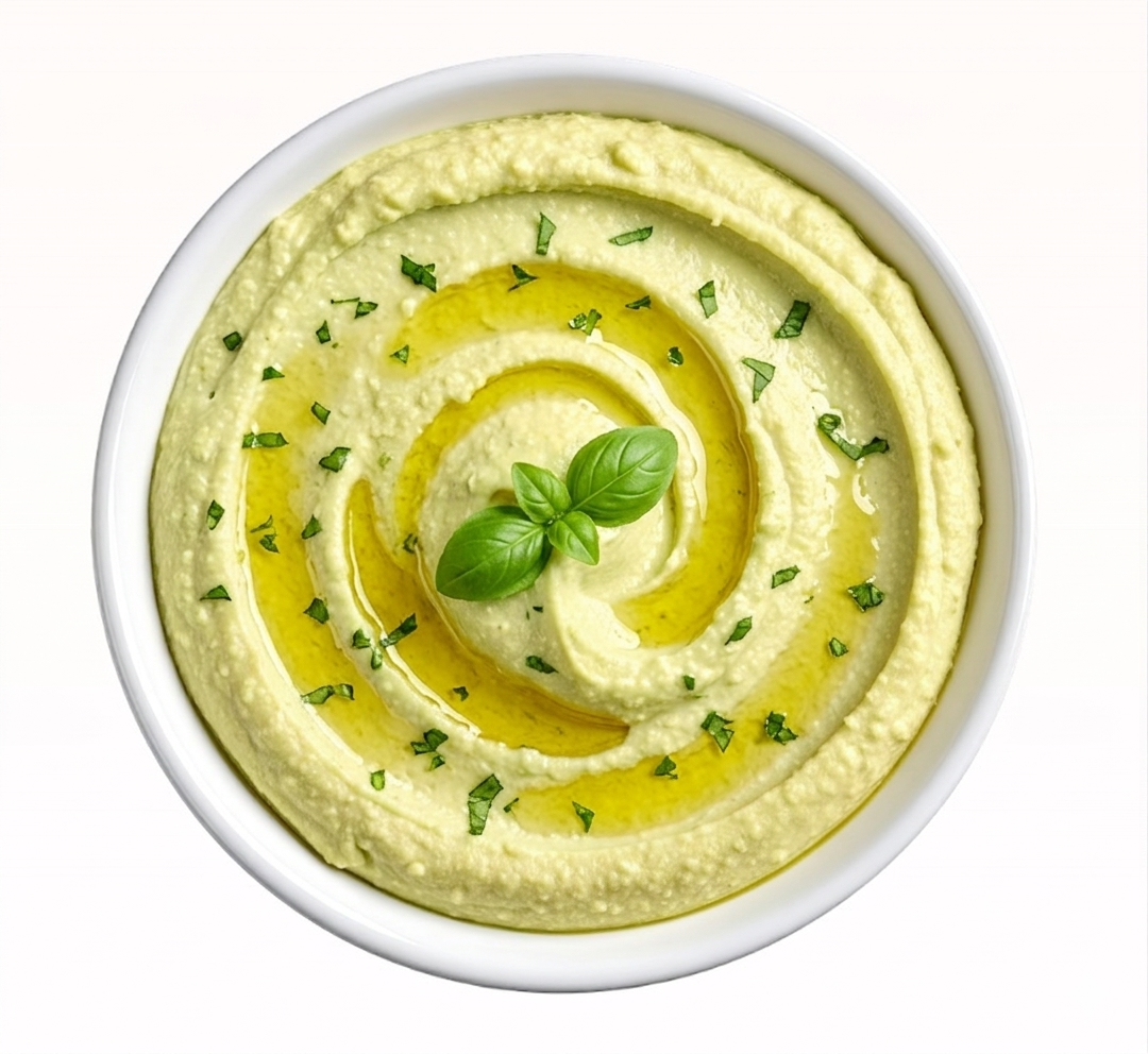 hummus au basilic